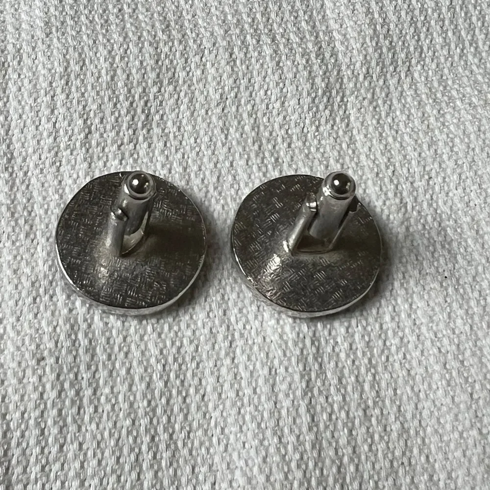 1960's-70's Unsigned UNISEX Silver Tone UNICORN CUFF LINKS